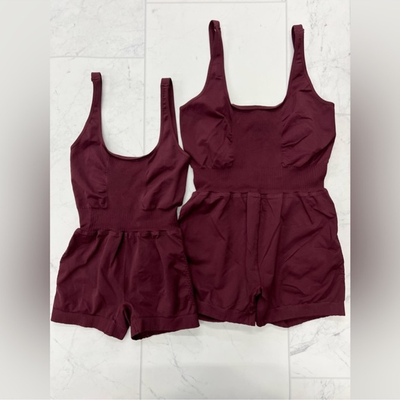 FREE PEOPLE | NWOT Good Karma Runsie in Oxblood * - Picture 2 of 3